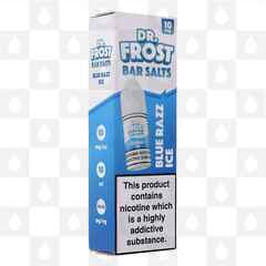 Blue Razz Ice by Dr. Frost Bar Salt E Liquid | 10ml Nic Salt, Strength & Size: 10mg • 10ml