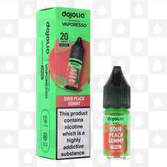 Sour Peach Gummy by Dojoliq | Vaporesso E Liquid | 10ml Nic Salt, Strength & Size: 10mg • 10ml