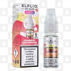 Strawberry Razz Lemonade by Elfliq | Elf Bar E Liquid | Nic Salt, Strength & Size: 05mg • 10ml