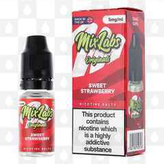 Sweet Strawberry by Mix Labs E Liquid | 10ml Nic Salt, Strength & Size: 05mg • 10ml