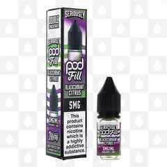 Blackcurrant Citrus by Seriously Pod Fill E Liquid | 10ml Nic Salt, Strength & Size: 05mg • 10ml