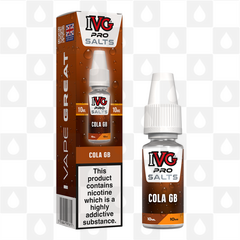 Cola GB by IVG Pro E Liquid | 10ml Nic Salt, Strength & Size: 10mg • 10ml