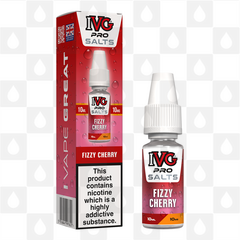 Fizzy Cherry by IVG Pro E Liquid | 10ml Nic Salt, Strength & Size: 10mg • 10ml