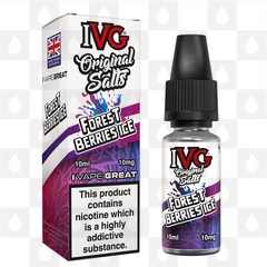 Forest Berries Ice by IVG Original E Liquid | 10ml Nic Salt, Strength & Size: 10mg • 10ml