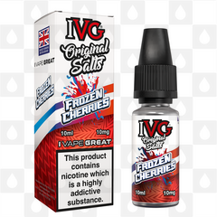 Frozen Cherries by IVG Original E Liquid | 10ml Nic Salt, Strength & Size: 10mg • 10ml
