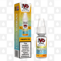 Pineapple Ice by IVG Pro E Liquid | 10ml Nic Salt, Strength & Size: 10mg • 10ml