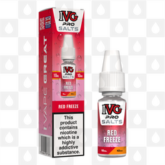 Red Freeze by IVG Pro E Liquid | 10ml Nic Salt, Strength & Size: 10mg • 10ml