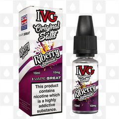 Riberry Lemonade by IVG Original E Liquid | 10ml Nic Salt, Strength & Size: 10mg • 10ml