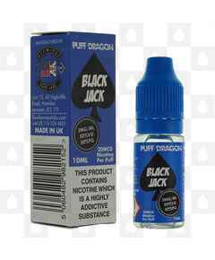 Blackjack by Puff Dragon | Flawless E Liquid | 10ml Bottles, Nicotine Strength: 6mg, Size: 10ml (1x10ml)