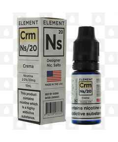 Crema by Element NS20 E Liquid | 10ml Bottles, Nicotine Strength: NS 10mg, Size: 10ml (1x10ml)