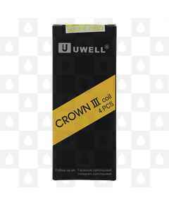 Crown 3 by Uwell Replacement Organic Cotton Coils (Box Of Four), Ohm: 0.23 (65-75W)