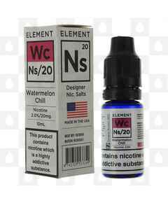 Watermelon Chill by Element NS20 E Liquid | 10ml Bottles, Nicotine Strength: NS 10mg, Size: 10ml (1x10ml)