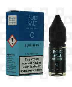 Blue Berg Nicotine Salt by Pod Salt E Liquid | 10ml Bottles, Nicotine Strength: 20mg (36mg) Nic Salt, Size: 10ml