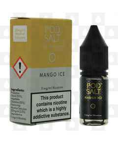 Mango Ice Nicotine Salt by Pod Salt E Liquid | 10ml Bottles, Nicotine Strength: 11mg (20mg) Nic Salt, Size: 10ml