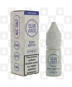 Berry Menthol Nic Salt 20mg by Club Juice E Liquid | 10ml Bottles, Strength & Size: 10mg • 10ml