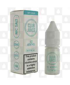 Ice Menthol Nic Salt by Club Juice E Liquid | 10ml Bottles, Strength & Size: 05mg • 10ml