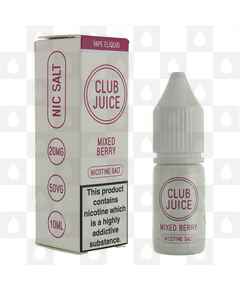 Mixed Berry Nic Salt by Club Juice E Liquid | 10ml Bottles, Strength & Size: 20mg • 10ml