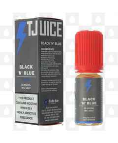 Black N Blue Nic Salt by T-Juice E Liquid | 10ml Bottles, Strength & Size: 10mg • 10ml