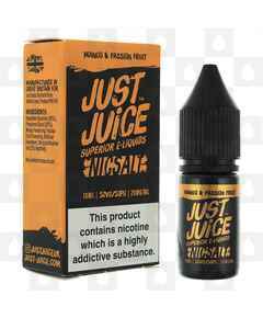 Mango & Passion Fruit Nic Salt 20mg by Just Juice E Liquid | 10ml Bottles