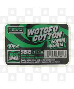 Wotofo Agleted Cotton, Size: 3mm Diameter 30 Pack