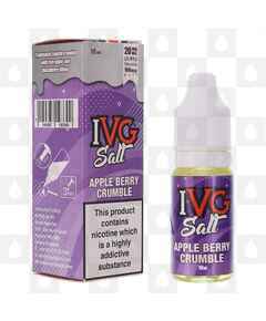 Apple Berry Crumble Salt Nic by IVG E Liquid | 10ml Bottles, Nicotine Strength: NS 20mg, Size: 10ml