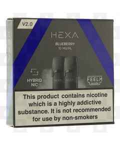 Blueberry Hexa V2.0 Replacement E-Liquid Pods, Nicotine Strength: NS 20mg