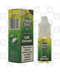 Lime Lemonade Nic Salt by Pukka Juice | 10ml Bottles, Nicotine Strength: NS 20mg, Size: 10ml (1x10ml)