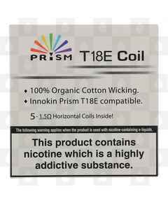 Innokin Prism T18E Replacement Coils, Ohms: 1.5 Ohm Horizontal Coil