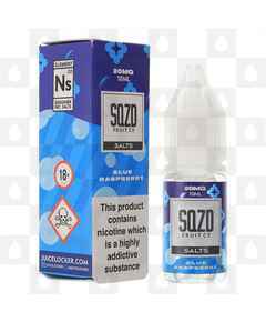 Blue Raspberry Nic Salt by SQZD Fruit Co E Liquid | 10ml Bottles, Nicotine Strength: NS 10mg, Size: 10ml (1x10ml)
