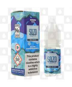 Blue Raspberry Salts On Ice by SQZD Fruit Co E Liquid | 10ml Bottles, Strength & Size: 20mg • 10ml