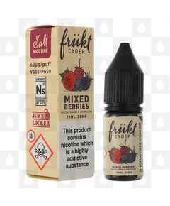 Mixed Berries Nic Salt by Frukt Cyder E Liquid | 10ml Bottles, Nicotine Strength: NS 20mg, Size: 10ml (1x10ml)