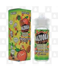 Pineapple Peach Sour Straws Tropical Thunder by Bazooka E Liquid | 100ml Short Fill
