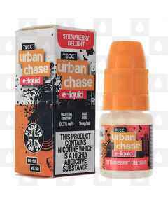 Strawberry Delight by Urban Chase E Liquid | 10ml Bottles, Nicotine Strength: 6mg, Size: 10ml (1x10ml)