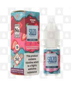 Strawberry Raspberry Salts On Ice by SQZD Fruit Co E Liquid | 10ml Bottles, Nicotine Strength: NS 10mg, Size: 10ml (1x10ml)