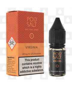 Virginia Nic Salt by Pod Salt E Liquid | 10ml Bottles, Nicotine Strength: NS 20mg, Size: 10ml