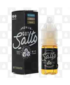 Butterbacco Nic Salt by Got Salts E Liquid | 10ml Bottles, Nicotine Strength: NS 10mg, Size: 10ml (1x10ml)
