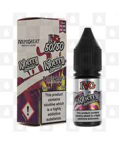 Riberry Lemonade 50/50 by IVG E Liquid | 10ml Bottles, Nicotine Strength: 12mg, Size: 10ml (1x10ml)