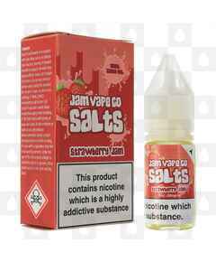 Strawberry Nic Salt by Jam Vape Co E Liquid | 10ml Bottles, Nicotine Strength: NS 20mg, Size: 10ml (1x10ml)
