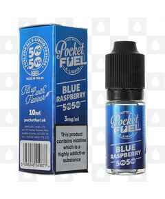 Blue Raspberry 50/50 by Pocket Fuel E Liquid | 10ml Bottles, Nicotine Strength: 3mg, Size: 10ml (1x10ml)