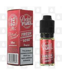 Fresh Strawberry 50/50 by Pocket Fuel E Liquid | 10ml Bottles, Nicotine Strength: 6mg, Size: 10ml (1x10ml)