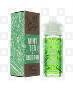 Mint Tea + Rhubarb by Wild Roots E Liquid | 100ml Short Fill, Strength & Size: 0mg • 100ml (120ml Bottle)