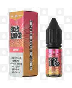 Love Bite 50/50 by Six Licks E Liquid | 10ml Bottles, Strength & Size: 12mg • 10ml • Out Of Date