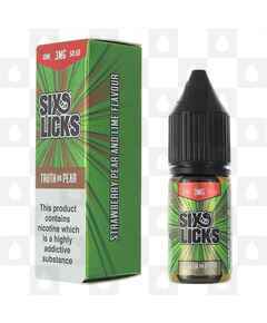 Truth or Pear 50/50 by Six Licks E Liquid | 10ml Bottles, Strength & Size: 06mg • 10ml
