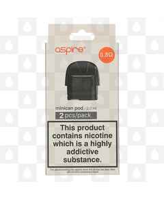 Aspire Minican Replacement Pods, Pod Type: 2 x 0.8 Ohm Mesh