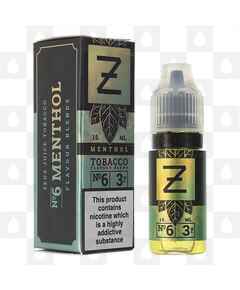 No6 | Menthol Tobacco by Zeus Juice E Liquid | 10ml Bottles, Strength & Size: 06mg • 10ml • Out Of Date