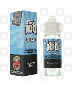OG Blue by KEEP IT 100 E Liquid | 100ml Short Fill, Strength & Size: 0mg • 100ml (120ml Bottle)