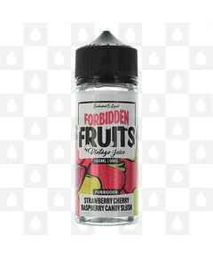Strawberry Cherry Raspberry Candy Slush by Forbidden Fruits E Liquid | 100ml & 200ml Short Fill, Size: 100ml (120ml Bottle)