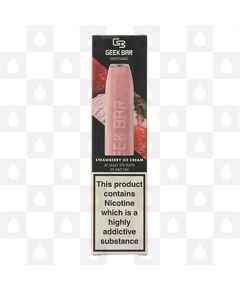 Strawberry Ice Cream Geek Bar | Disposable Vapes, Strength & Puff Count: 20mg • 575 Puffs