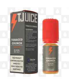 Tobacco Crunch Nic Salt by T-Juice E Liquid | 10ml Bottles, Strength & Size: 10mg • 10ml