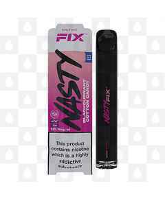 Blackcurrant Cotton Candy Nasty Fix 2.0 | Disposable Vapes, Strength & Puff Count: 10mg • 675 Puffs
